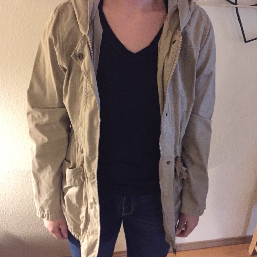 Tan military jacket